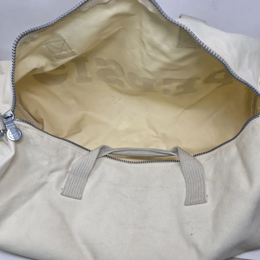 Vintage Pepsi Cola Advertising Canvas Duffel Bag Overnight Travel Luggage Tote